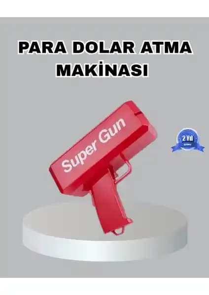 LTG Nova Para Saçma Makinesi Kırmızı Modeli Eğlence ve Hediye İçin Uygun Tasarım