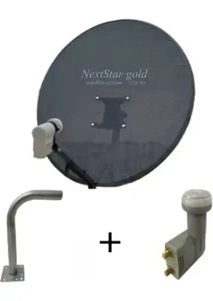 Nextstar Gold 80 cm Delikli Gri Çanak Anten ile Yüksek Kalite ve Dayanıklılık