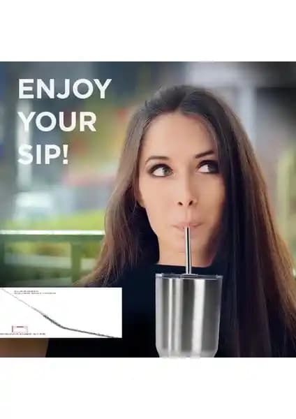 Ronanna Çelik Pipet ve Temizleme Fırçası Seti: Sağlıklı ve Çevre Dostu Kullanım Alternatifi