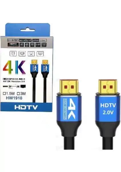 S-Line FK0501-4K HDMI Kablosu 1,5 Metre Yüksek Kalite ve Güvenilir Bağlantı Sağlar