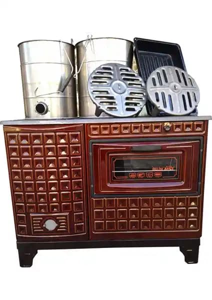 Selim Avcı 203 Majolik Kuzine Fırınlı Soba: Geleneksel ve Çok Yönlü Isıtma Çözümü