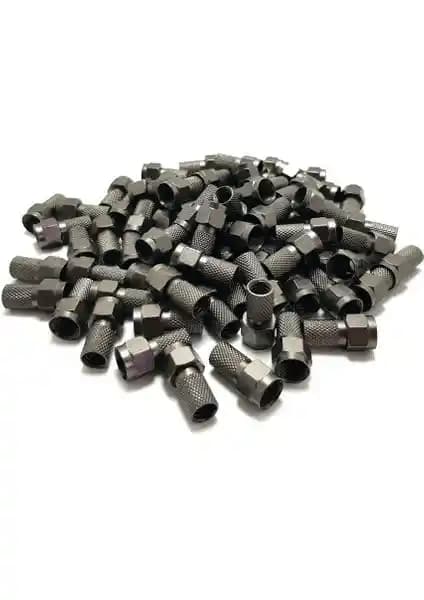 Showmax RG6-U6 Siyah Kontak F Konnektörleri Güvenilir ve Yüksek Kalite Bağlantı Çözümü