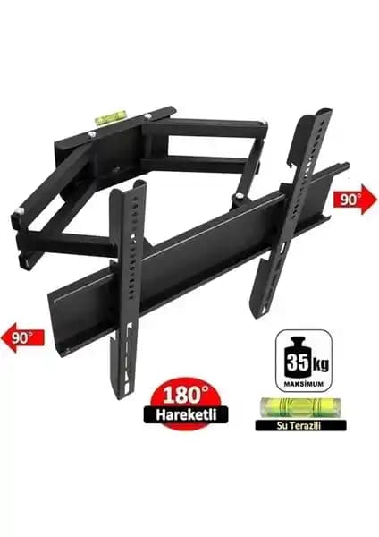 Sunny 32 İnç Çift Kollu Hareketli LCD LED TV Askı Aparatı - Güvenli ve Pratik Montaj Çözümü