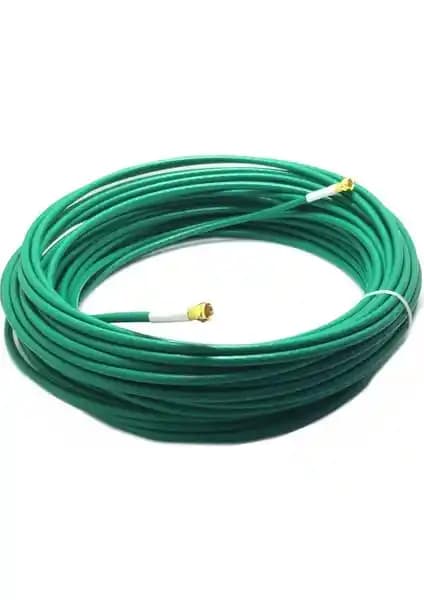 Antenci Herz 25 Metre Yeşil RG6U6 Anten Kablosu Yüksek Performans ve Güvenilirlik İçin Tasarlandı