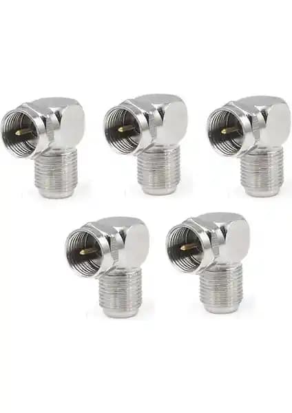 Ata Elektronik 5 Adet F Tip Vidalı Uydu Konnektörleri Yüksek Kalite ve Kolay Montaj