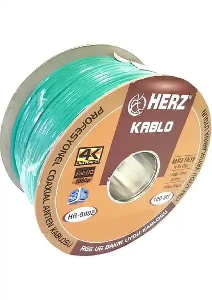 Herz RG6U6 Yeşil Uydu Anten Kablosu: Yüksek Kalite ve Dayanıklılık Sunar