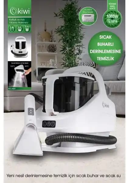 Kiwi KCC-4321 Buharlı Koltuk ve Halı Yıkama Makinesi Özellikleri ve Kullanım İpuçları