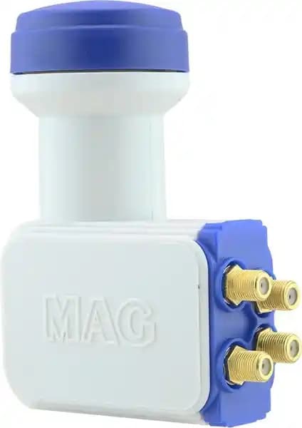 Mag Dörtlü LNB Altın Uçlu Sharp Chip 0.1dB Yüksek Performans ve Güvenilirlik