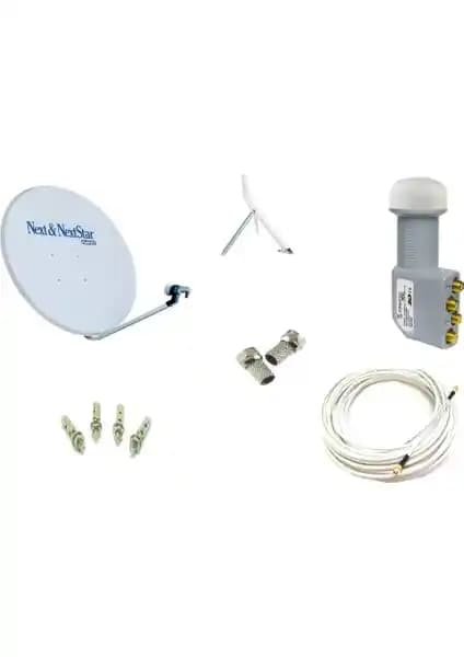 Next Çanak Anten Takım 4K 75 Cm Yüksek Çözünürlük ve Çoklu Bağlantı Özellikleriyle