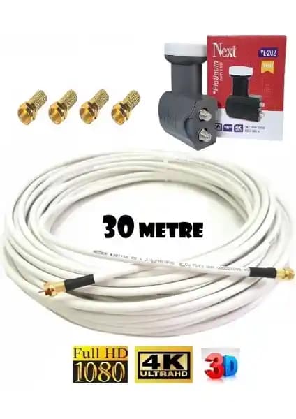 Next Twin Ikili 2 Li Platinum Quad Lnb ve 30 Metre Anten Kablosu İncelemesi