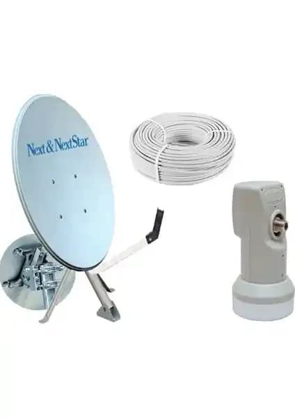 Nextstar Ofset Çanak Anten Full Set: Dayanıklı ve Kolay Kurulumlu 80 cm Uydu Anteni