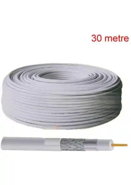 Ramtech 30 Metre Uydu Anten Kablosu Yüksek Kalite ve Uyum Sağlayan Tasarım