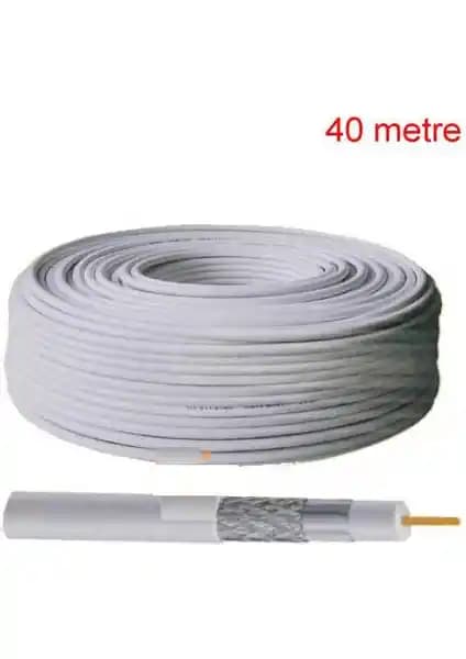 Ramtech 40 Metre Uydu Anten Kablosu Yüksek Kalite ve Güvenilir Bağlantı Çözümü