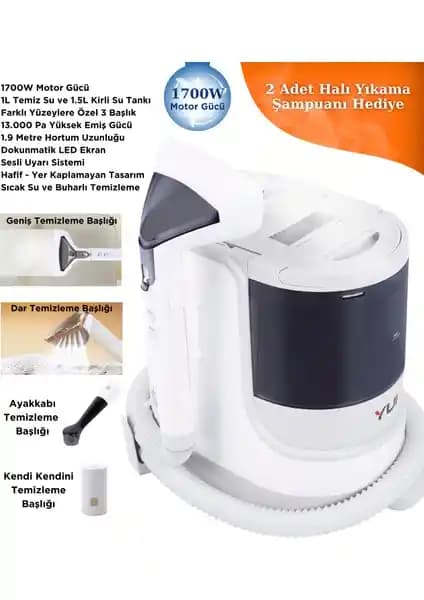 Yui XV12 Pro Max Buharlı Temizlik Makinesi: Güçlü ve Şık Yüzey Temizliği Çözümü