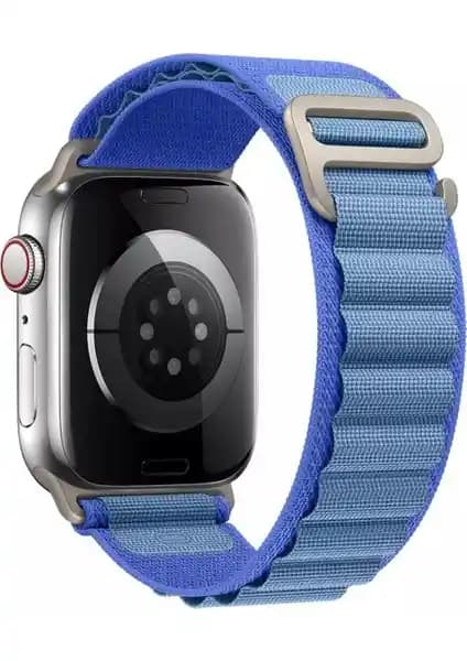Asfal Ultra Alpine Loop Mavi Kordon: Apple Watch 42-49MM Uyumlu Şık ve Dayanıklı