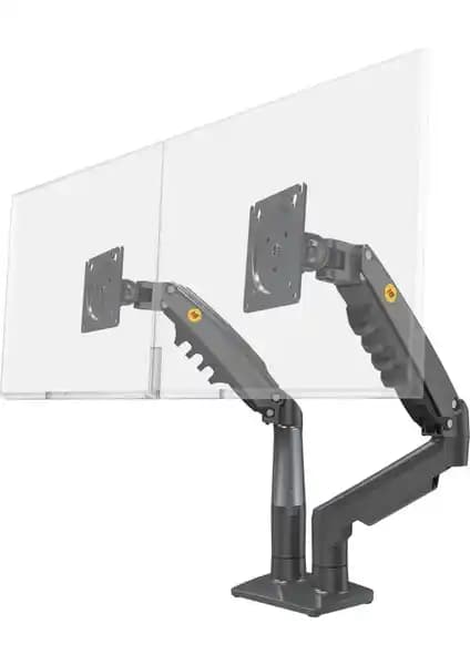 Ergoflex NB F160 Çift Kollu Amortisörlü Monitör Standı ile Ergonomik Çalışma Alanı
