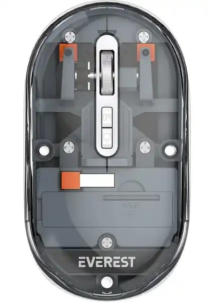 Everest SM-BT29 Gri Transparan 2in1 Bluetooth ve 2.4GHz Kablosuz Mouse Özellikleri