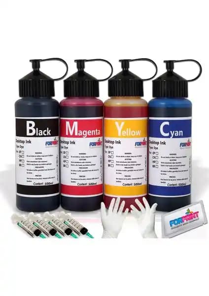 Forprint Epson 664 4x500ml Mürekkep Seti: Epson Yazıcılar İçin Yüksek Hacimli ve Uyumlu Mürekkep
