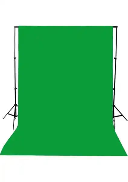 Greenbox Chromakey Screen Yeşil Fon Perde 1.5x3 m - Profesyonel Video ve Fotoğraf Çekimleri İçin