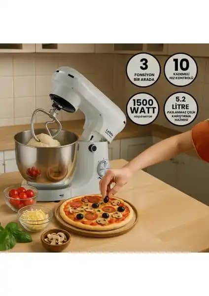 Lydsto Kitchen Helper PV-4700 Stand Mikser: Güçlü Motor ve Geniş Hazne ile Pratik Kullanım