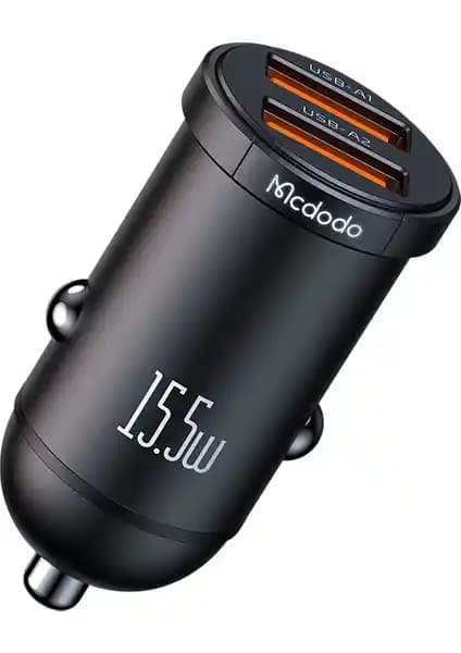 Mcdodo CC-2950 Çift USB Araç İçi Çakmaklık Şarj Aleti 15.5W Hızlı ve Dayanıklı