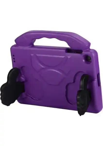 Samsung Galaxy Tab A7 10.4" MobaxAksesuar Silikon Kılıf Standlı ve Tutmalı Koruma