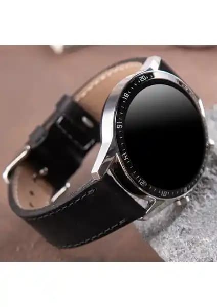 Vagave Huawei Watch Siyah Deri Kordon: Şıklık ve Konforu Bir Arada Sunan Aksesuar