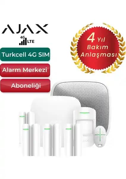Ajax 4G Sim Kartlı Alarm Seti ile Güvenliğinizi Artırın ve Kolay Yönetim Sağlayın