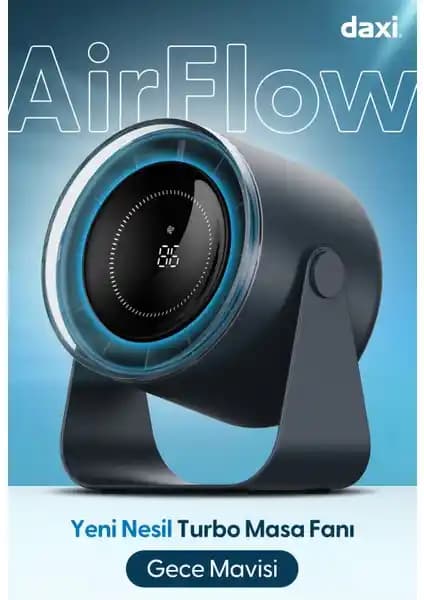 Daxi Airflowi AF02 Portatif Masaüstü Dijital Vantilatör Özellikleri ve Kullanım Alanları