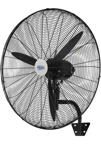 Hims HEF-D650 190W 65 cm Siyah Sanayi Tipi Duvar Vantilatörü Güçlü ve Dayanıklı Havalandırma Çözümü