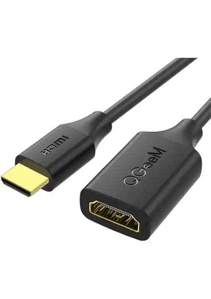 QGeeM QG-HD20 Mini HDMI Uzatma Kablosu Yüksek Kalite ve Güvenilir Bağlantı