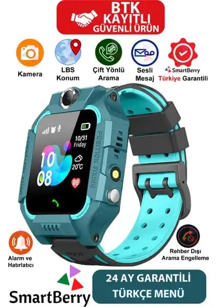 SmartBerry Z2 ve TCL MT42 Akıllı Çocuk Saatleri Karşılaştırması ve Özellikleri 1