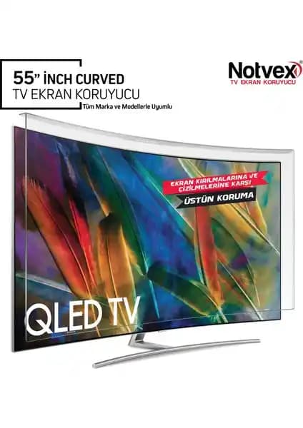 Notvex 55 İnç Curved TV Ekran Koruyucu: Yüksek Dayanıklılık ve Netlik Garantisi