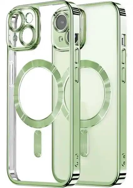 Apple iPhone 15 Plus için Şeffaf Silikon Kılıf Kamera ve Darbe Koruma Özelliğiyle