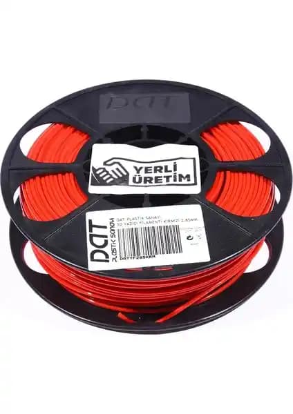 Dat PLA 3D Filament Kırmızı 1.75mm Yüksek Kalite ve Güçlü Yapışma Performansı