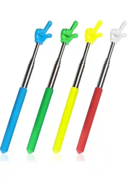 EnigmaticE 4 Adet Öğretmen İşaret Çubuğu: Dayanıklı ve Renkli Sunum Araçları