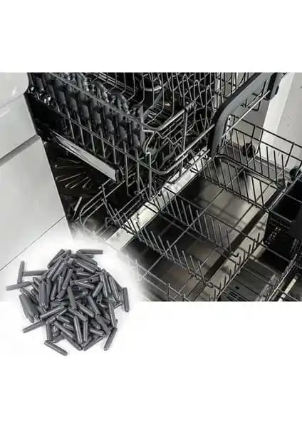 FarFan 100 Adet Pas Önleyici Bulaşık Makinesi Sepet Çubuk Uçları - Koruma ve Uzun Ömür Sağlar
