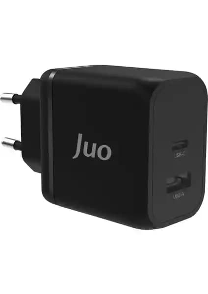 Juo 45W GaN USB-C ve USB-A Şarj Cihazı: Yüksek Performanslı ve Taşınabilir Güç Kaynağı