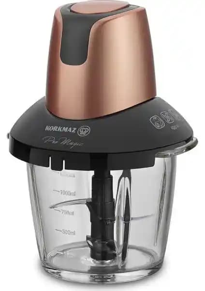 Korkmaz Pro Magic 4 Bıçaklı RosagoldSiyah Cam Doğrayıcı İnceleme ve Kullanıcı Yorumları