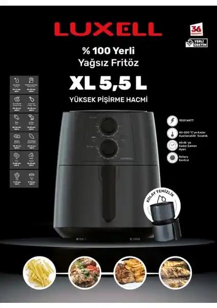 Luxell Fastfryer XL: Sağlıklı ve Pratik Yağsız Kızartma Cihazı Özellikleri ve Kullanım Avantajları