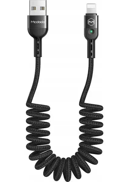 Mcdodo 2A Spiral Lightning Şarj Kablosu: Yüksek Performans ve Dayanıklılık Özellikleri