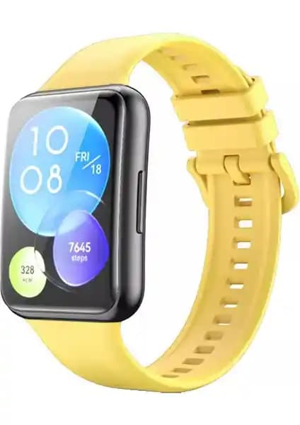 Nezih Case Huawei Watch Fit 2 Uyumlu Sarı Silikon Spor Kordon İncelemesi ve Özellikleri