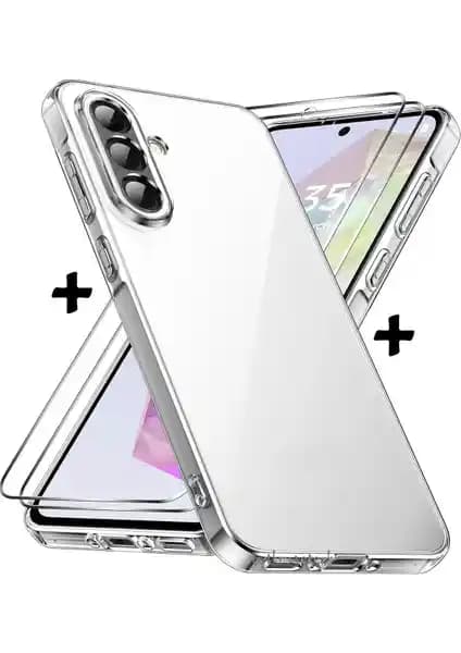 Samsung Galaxy A26 için şeffaf kılıf ve ekran koruyucu seti yüksek koruma ve şıklık sunar