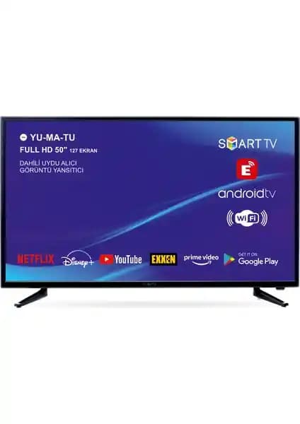 Yumatu 50 inç Full HD Android Smart LED TV: Yüksek Kaliteli Görüntü ve Akıllı Özellikler