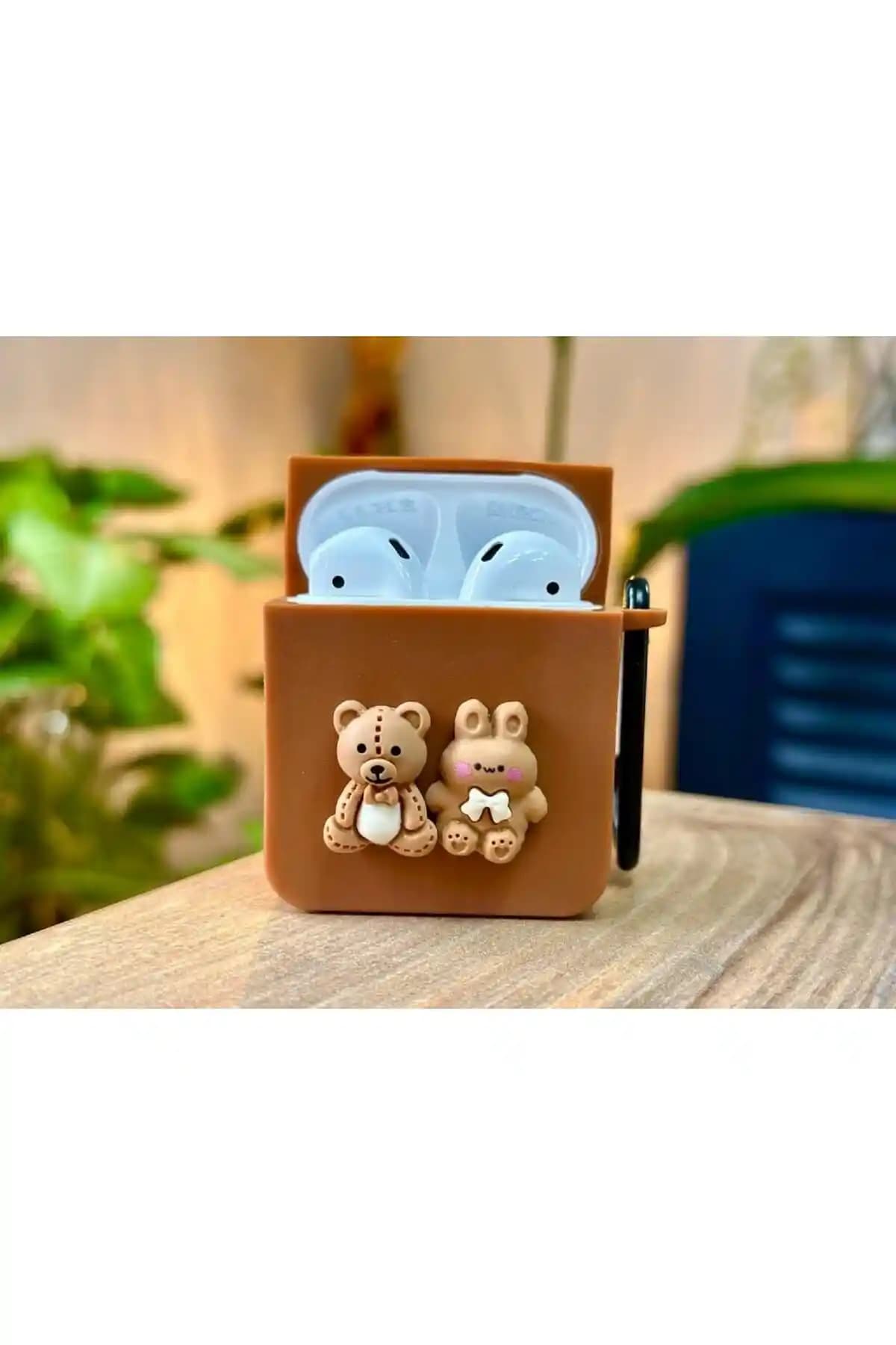 Airpods 2. Nesil İçin Sevimli Ayıcık Tasarımlı Silikon Kılıfı Ürün Özellikleri ve Koruma Seviyesi