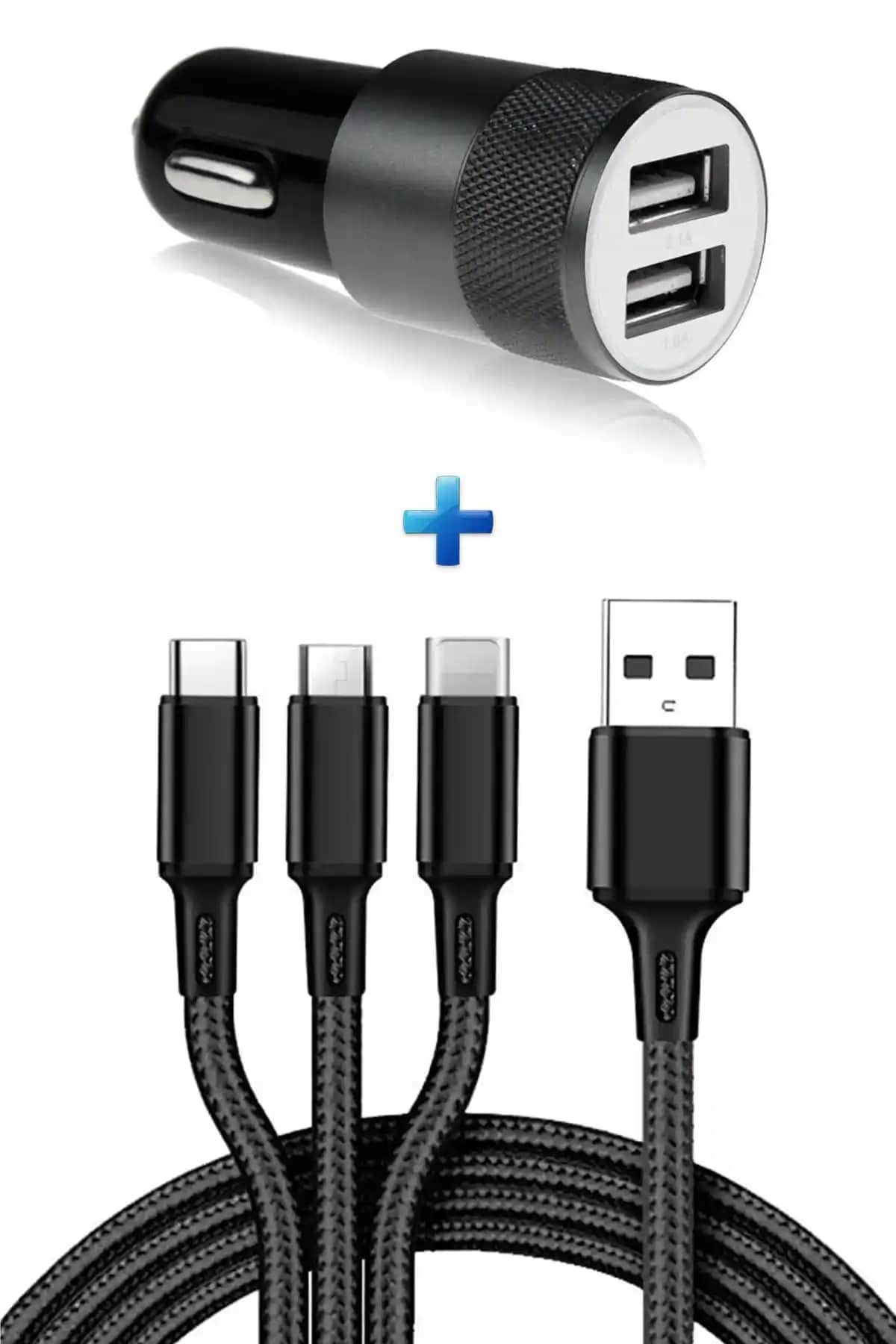 Beatitude Araba 3in1 Şarj Kablosu: Çok Yönlü ve Uygun Fiyatlı Araç Şarj Çözümü