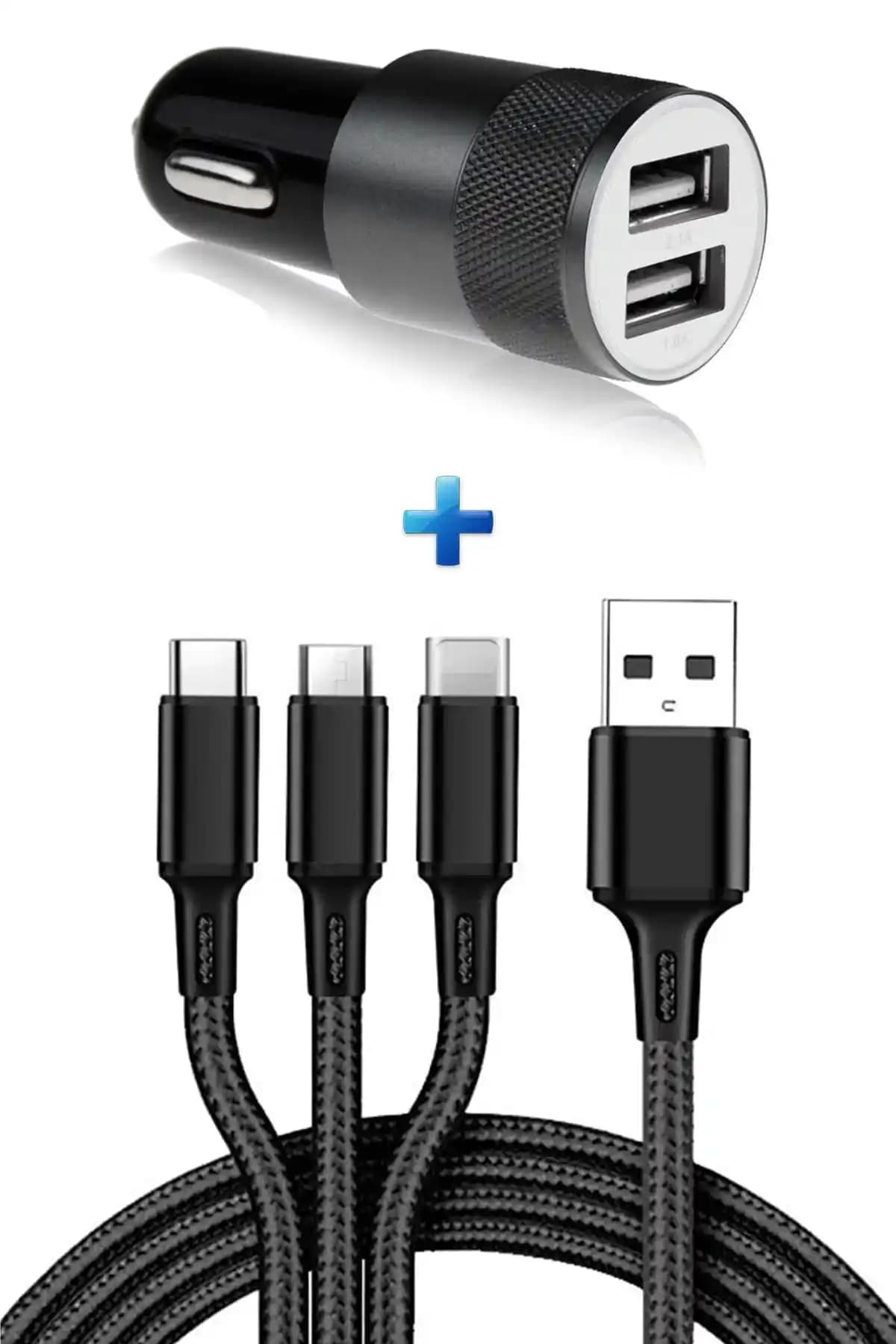 Beatitude Araba 3in1 Şarj Kablosu: Çok Yönlü ve Uygun Fiyatlı Araç Şarj Çözümü