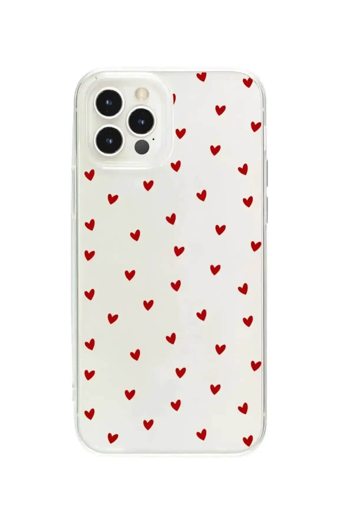 Butikcase iPhone 13 Pro Minik Kalpler Şeffaf Silikon Kılıfı Estetik ve Koruyucu Tasarım