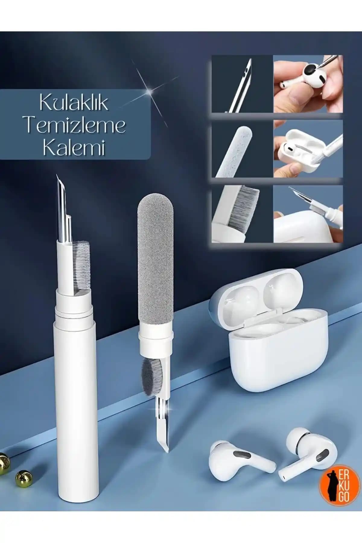 EmpoCases Airpods ve Bluetooth Kulaklık Temizleme Kiti Pratik Hijyen ve Ses Kalitesi Artırıcı Çözüm