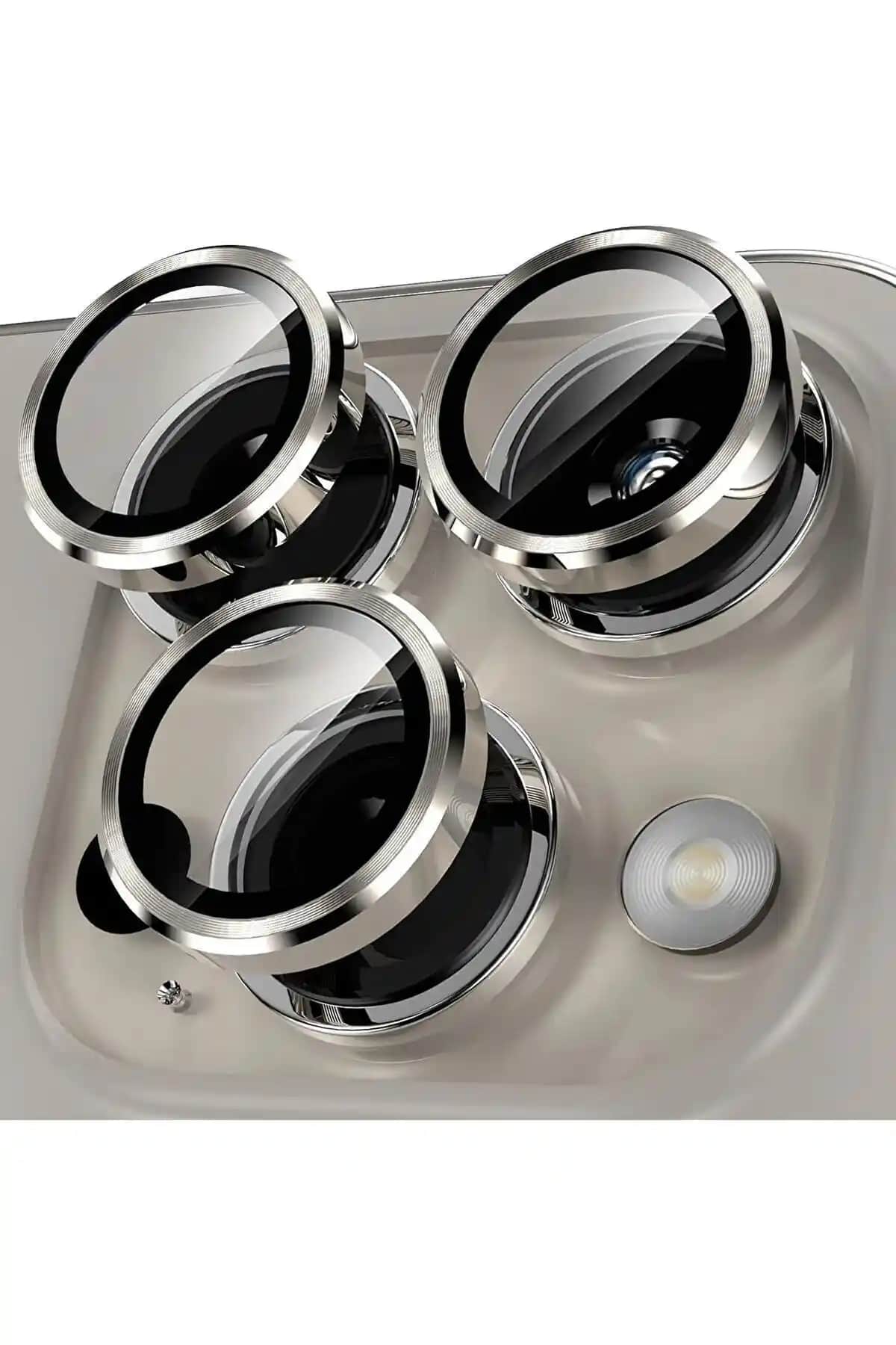 EVAX Metal Lens Koruyucu Kümesi iPhone 15 Pro ve Pro Max İçin Tam Uyum ve Güçlü Koruma Sağlar